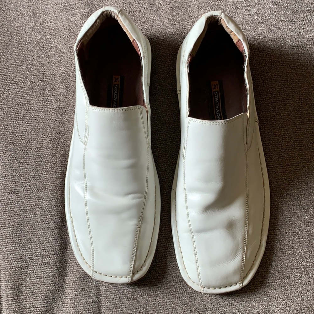 11.5 white shoes. Stacy Adams brand.